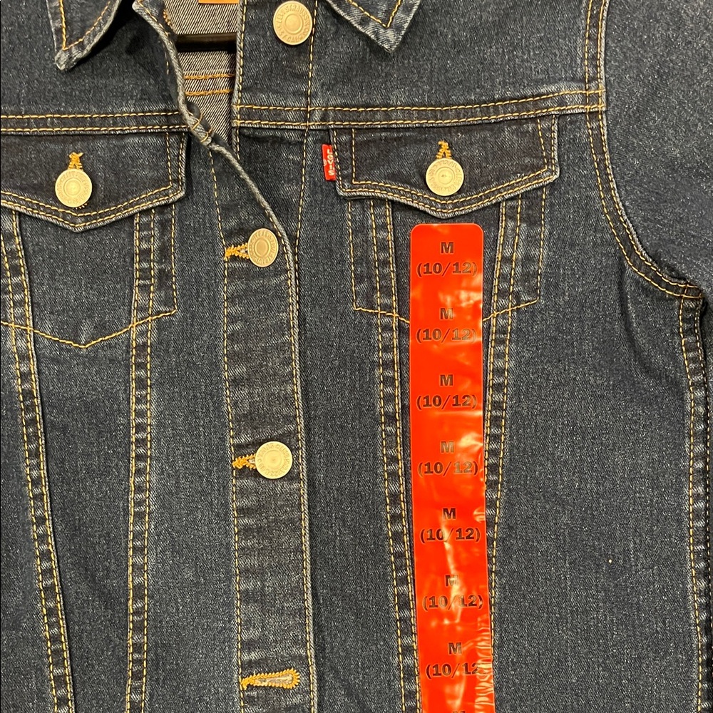 Levi's Blue Denim Kids Jacket - Picture 3 of 5
